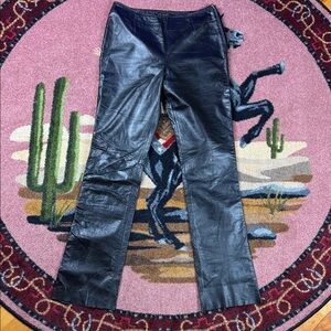 VINTAGE LEATHER PANTS DANIER MIDRISE
